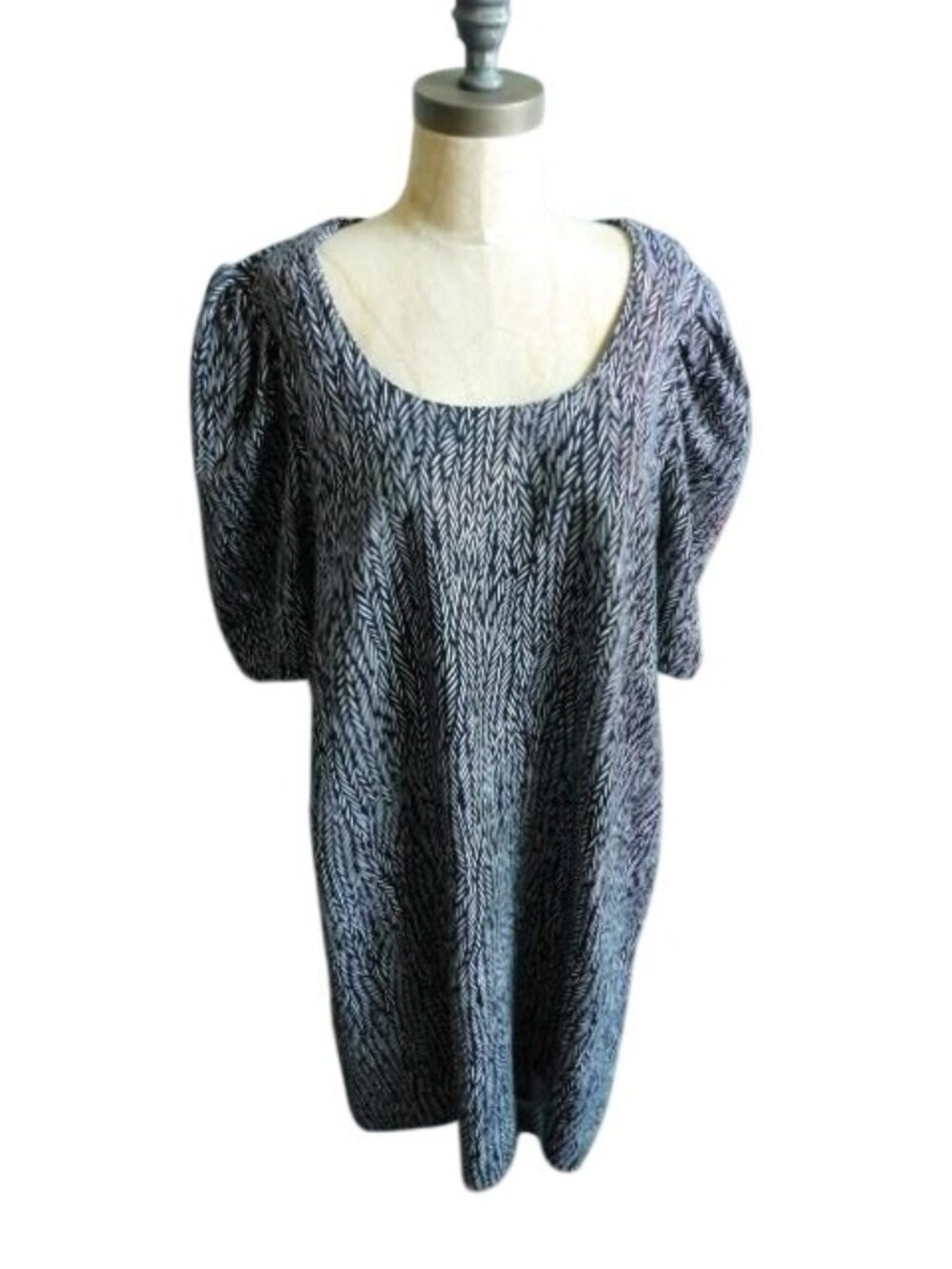 Chico's Size XL (3) Scoop Neck Short Sleeve Knit Dress